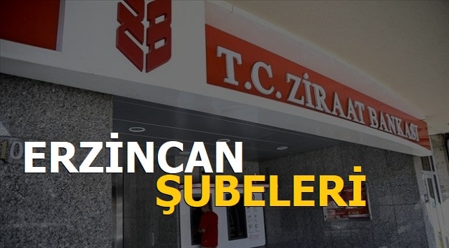 Ziraat Bankası Erzincan Şubeleri Müşteri Hizmetleri